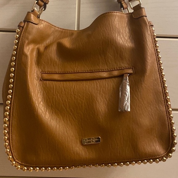 Jessica Simpson | Cognac Camille Four-Poster Shoulder Bag